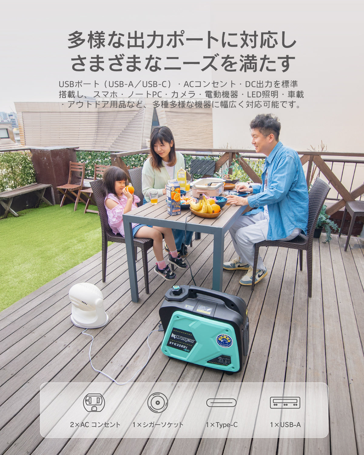 Kareyouカセットボンベ式発電機 ガス・ガソリン両用インバーター発電機最大出力2.2kVA軽量 家庭用 超低騒音型ポータブル発電機 OD/CB缶/プロパンガス/ガソリン４種類使用可能50/60Hz切替 並列運転 デジタルメーター点検機能/安全機能搭載キャンプ DIY キッチンカー 移動販売 イベント 農作業 建設作業 災害時に大活躍XYG2200i-BD